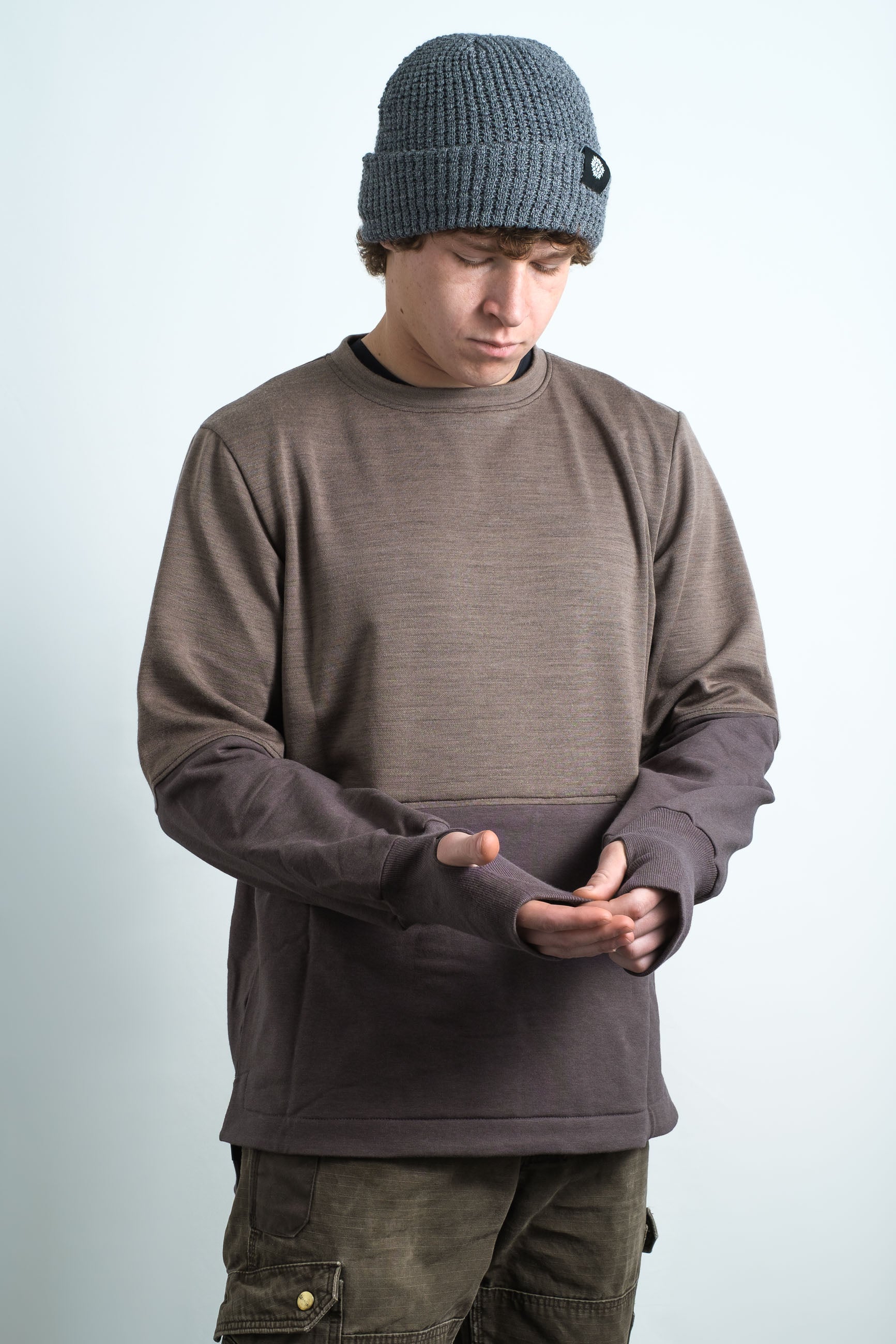 ６（ROKU）MESH CREW NECK KNIT PULLOVER Roo Crewneck – Six Seasons
